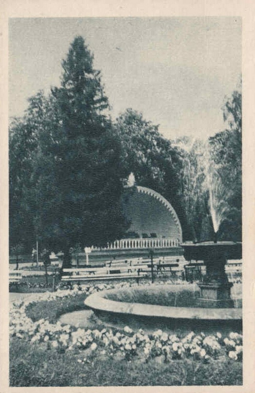 1953 , Fontanna w Parku Zdrojowym.
