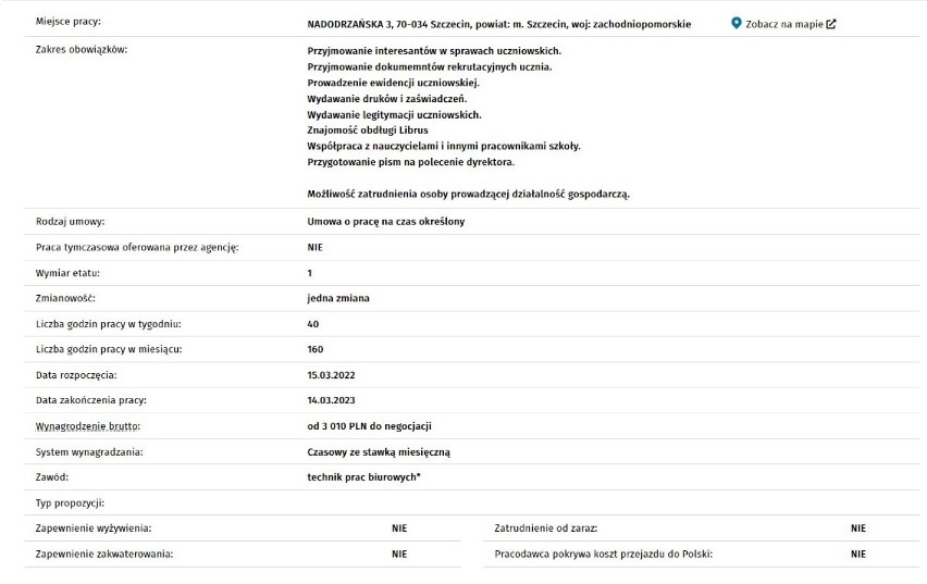 Oferty pracy w Szczecinie i regionie. W tym zawodzie znajdziesz prace w Zachodniopomorskiem. Oferty Powiatowego Urzędu Pracy 