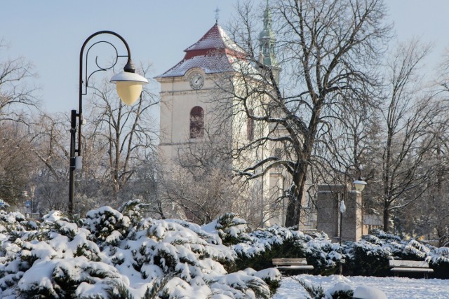 Zima w Pińczowie w środę, 10 stycznia. >>>Więcej na następnych zdjęciach.