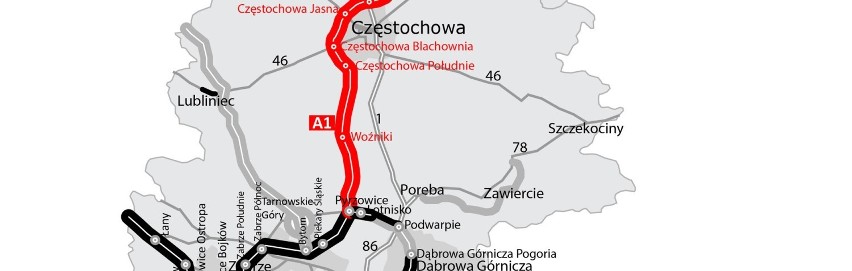 Konsorcjum firm dokończy budowę autostradowej obwodnicy Częstochowy. GDDKiA chce podpisać umowę w sierpniu 2019 roku