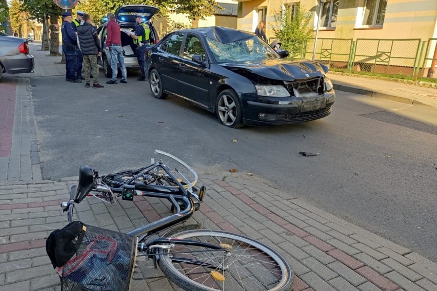 Kierowca saaba, który w Nowem potrącił rowerzystę i uderzył...
