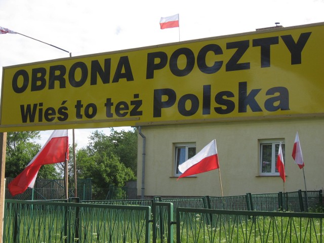 Poczta w Bińczu została już oflagowana