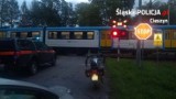 Zderzenie z pociągiem w Zaborzu: bmw wjechało na przejazd