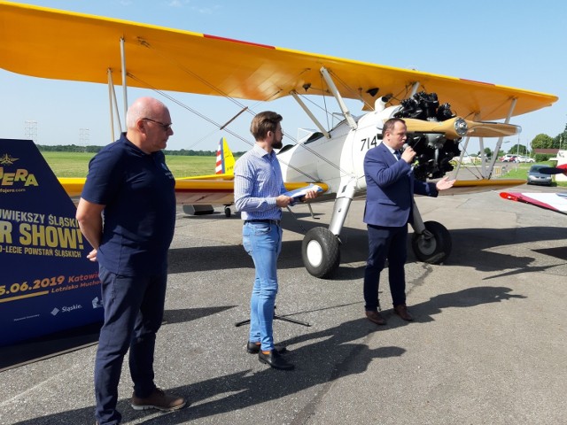 Konferencja prasowa poprzedzająca Air Show Fajera 2019 na Muchowcu