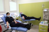 Funkcjonariusze z Komendy Regionalnej Straży Ochrony Kolei z Przemyśla oddali krew, bo warto dzielić się tym co dobre [ZDJĘCIA]