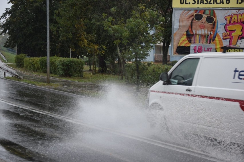 W Nowej Soli 26 września mocno popadało.