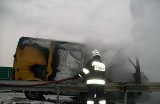 Pożar samochodu na autostradzie A2