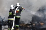 Pożar kurnika w Gowidlinie. Doszczętnie spłonął budynek i 20 tysięcy kurczaków