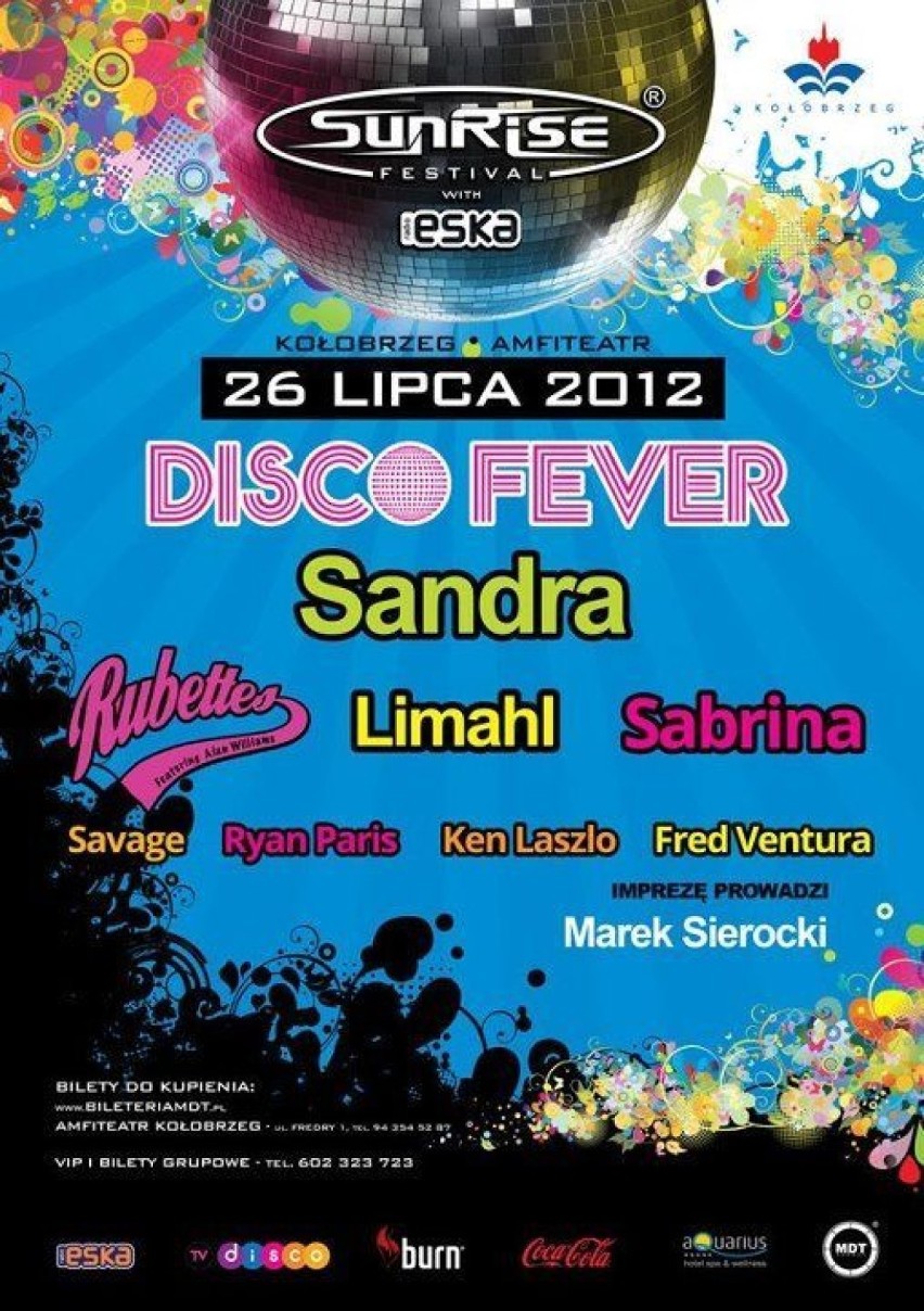 Plakat zapowiadający imprezę Disco Fever