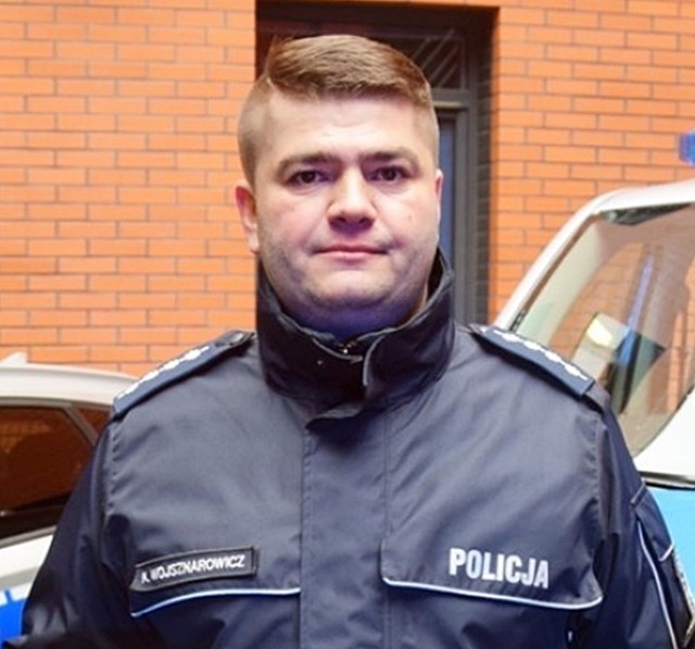 podkom. Krzysztof Wojsznarowicz, oficer prasowy Komendy Powiatowej Policji w Stargardzie