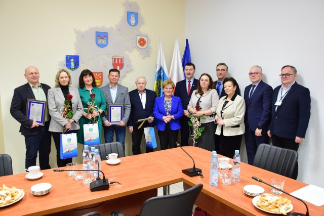 Fotorelacja ze spotkania z laureatami konkursu "Rolnik Pomorza i Kujaw" z terenu powiatu żnińskiego