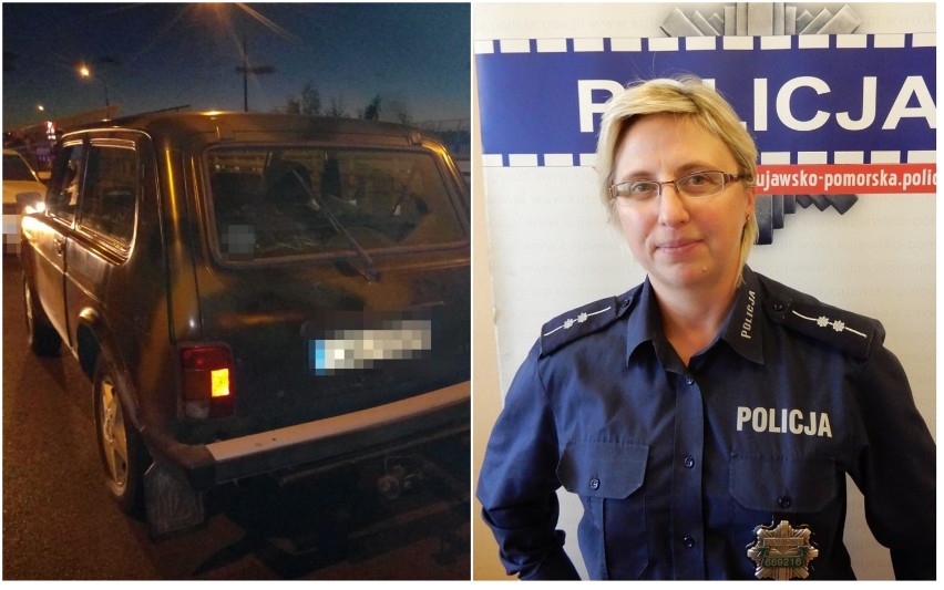 Policjantka Izabela Koperska po pracy zatrzymała kierowcę jadącego pod prąd ulicą Kruszyńską we Włocławku [zdjęcia, wideo]
