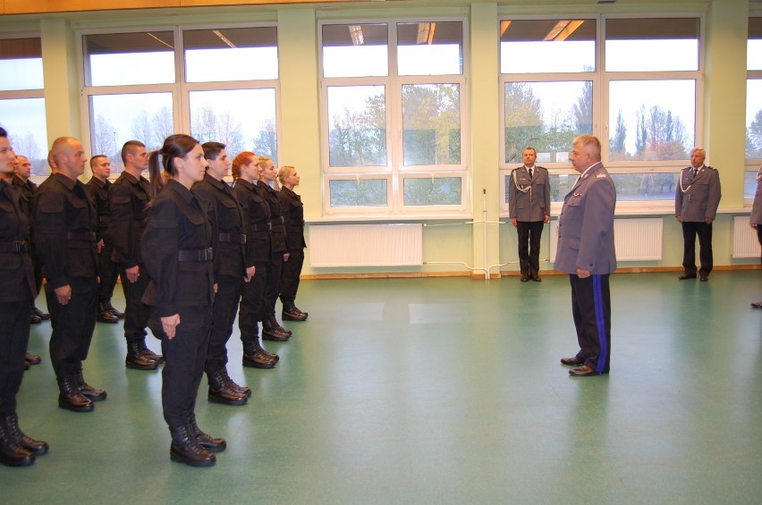 Ślubowanie nowoprzyjętych policjantów w Łodzi