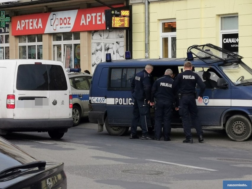 Pościg za rowerzystą w centrum Włocławka [zdjęcia]