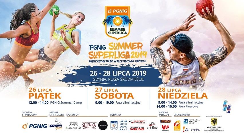W piłkę ręczną można grać także na piasku! PGNiG Summer Superliga od piątku 26.07.2019 na plaży w Gdyni Śródmieściu 