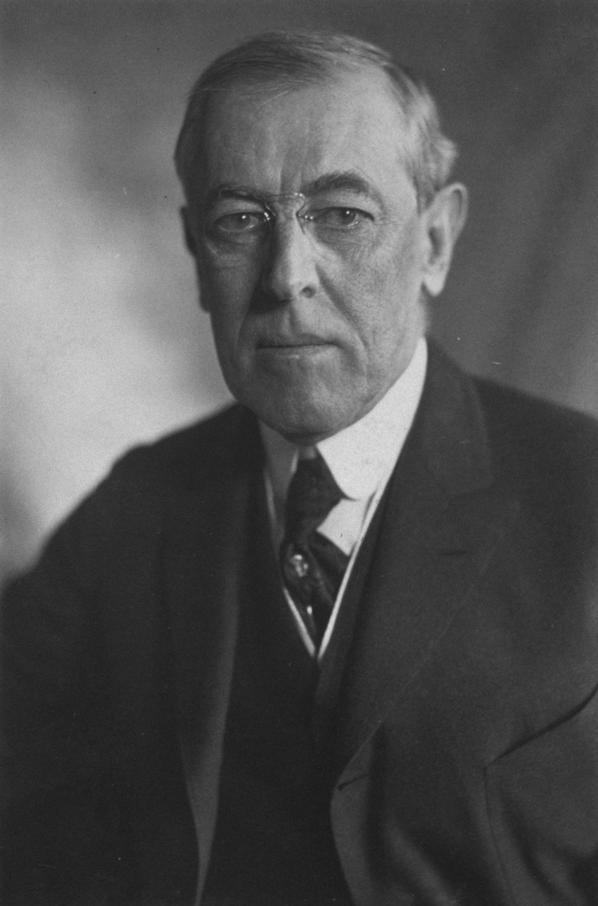 14 lutego 1919 – Prezydent USA Thomas Woodrow Wilson...