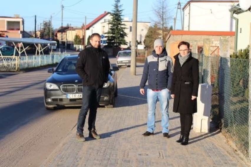 Nowy chodnik przy ulicy Wojska Polskiego w Golubiu-Dobrzyniu