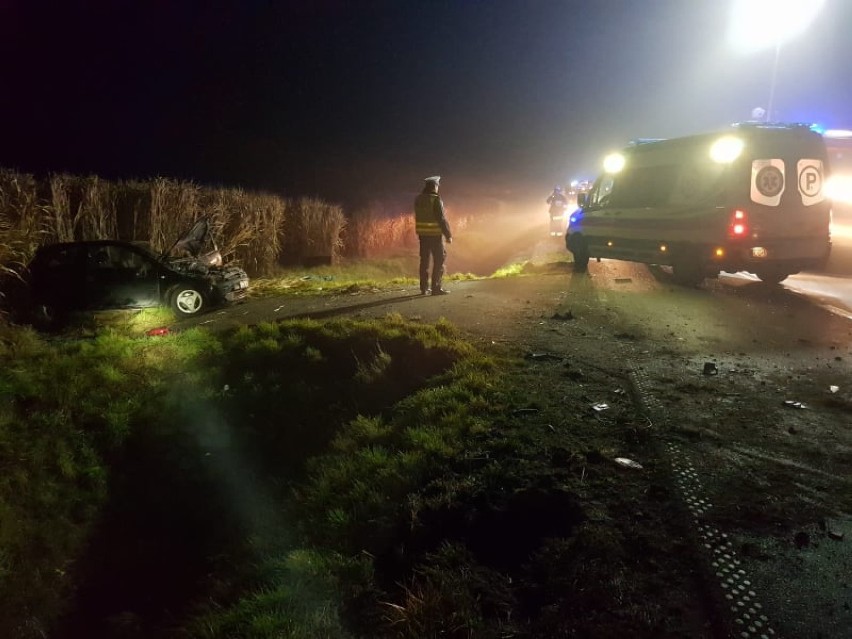 Wypadek w Okoninie. Jedna osoba w szpitalu [zdjęcia]