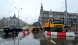 Ruszył remont torowiska al. Piastów w Szczecinie. Największe zamieszanie na pl. Kościuszki [wideo]