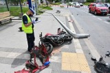 Kieleccy policjanci szukają świadków wypadku motocyklisty