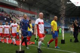 Tak bawiła się Policja na stadionie Piasta Gliwice! Piknik rodzinny, pokazy i towarzyski mecz piłkarski z Rumunią. Zobaczcie ZDJĘCIA