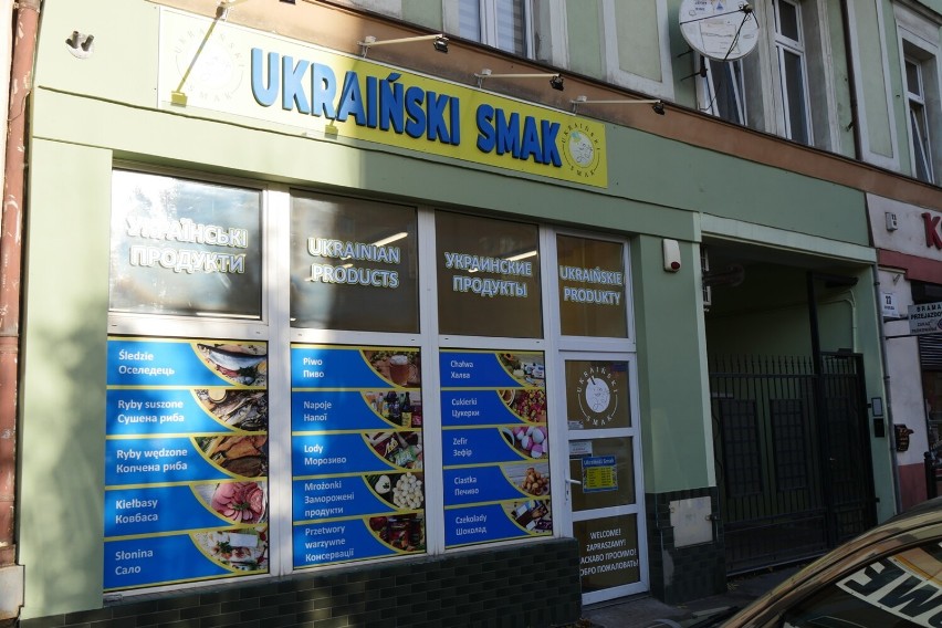 Nowy sklep ukraiński przy ulicy Złotoryjskiej w Legnicy