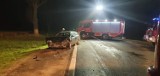 Groźny wypadek na krajowej ósemce koło Wrocławia. Dwie osoby ranne [ZDJĘCIA]