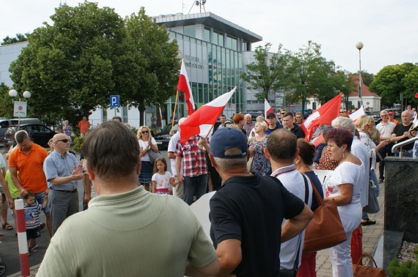 Protest przed Sądem Okręgowym w Koninie