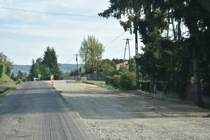 Trwa remont drogi powiatowej Gorlice-Dominikowice