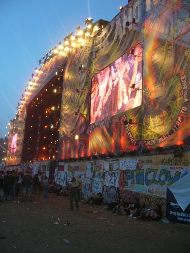 Tegoroczna duża scena Przystanku Woodstock.