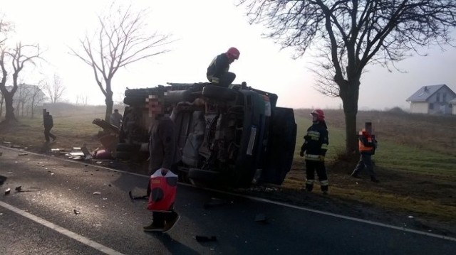 Karambol na drodze 92. Już jest przejezdna