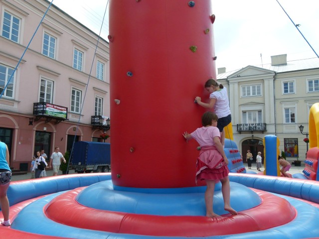 Podczas pierwszego pikniku dużym zainteresowaniem cieszyła się ściana wspinaczkowa