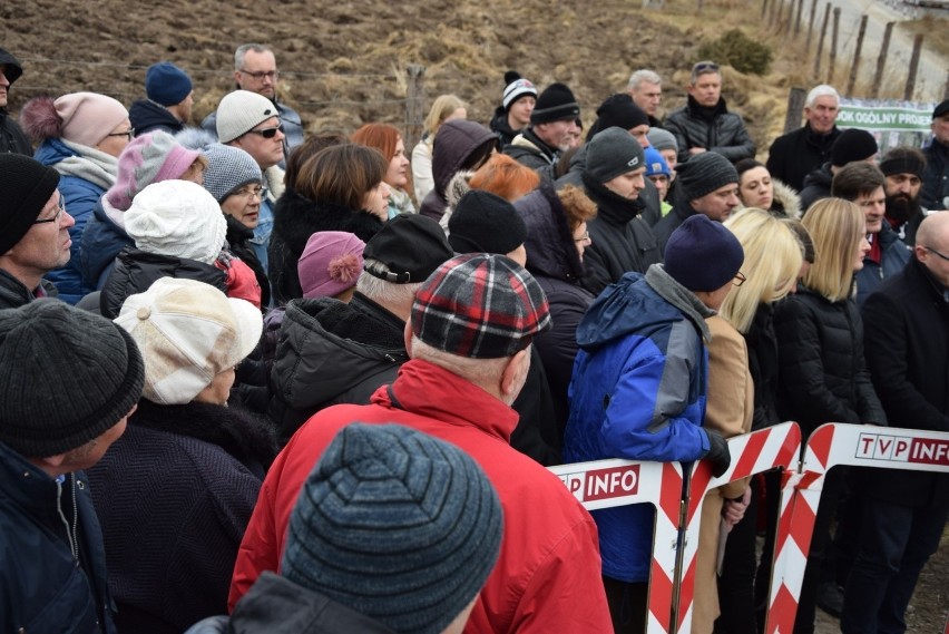 Protest mieszkańców os. Zalesie w 2019 roku