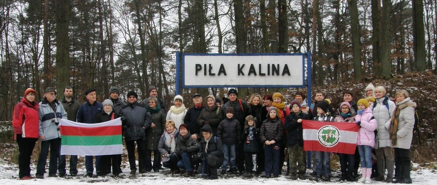 Piła: rajd zimowy PTTK. Pogawędka historyczna i piknik w Leszkowie