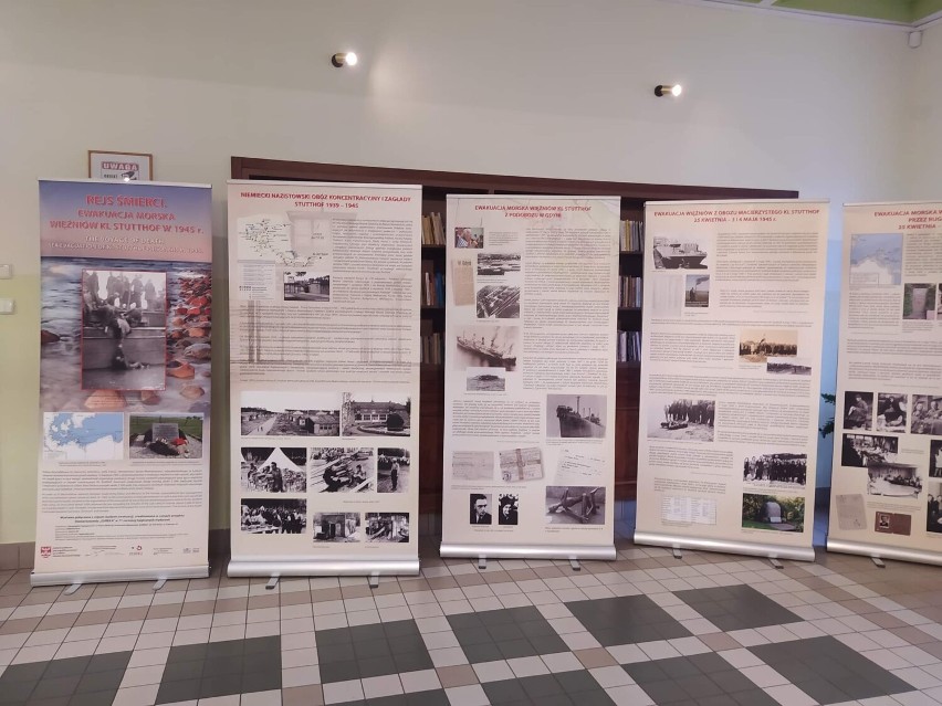 "Wystawa poświęcona ewakuacji morskiej KL Stutthof" w Starostwie Powiatowym w Nowym Dworze Gdańskim