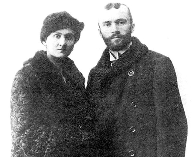 Doktor Tadeusz Kosibowicz z żoną Marią po przyjeździe do Będzina w 1919 roku