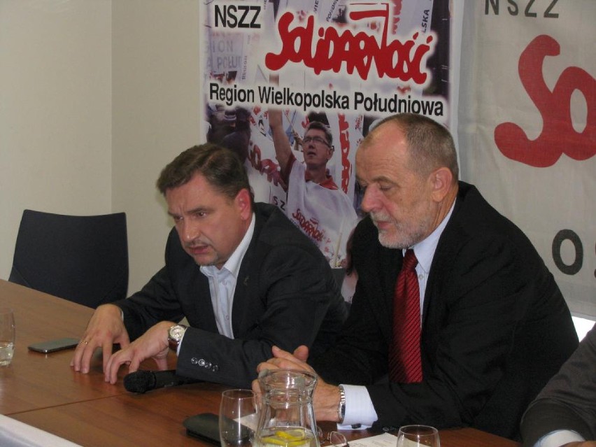 Szef NSZZ ,,Solidarność'' Piotr Duda w Ostrowie