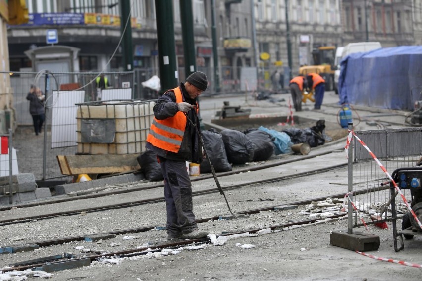 Tak prowadzona była przebudowa ulicy Basztowej w 2017 roku