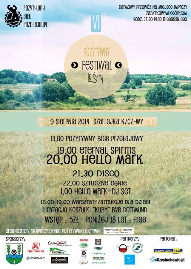 Pozytywny festiwal leśny w Szarlejce. Już w sobotę w Szarlejce odbędzie się kolejna edycja Pozytywnego Festiwalu Leśnego zorganizowanego przez Stowarzyszenie Pozytywnie Aktywni z Szarlejki.