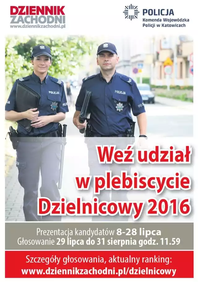 Najpopularniejszy Dzielnicowy województwa śląskiego 2016.