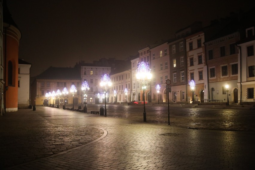 W sylwestrową noc Kraków opustoszał