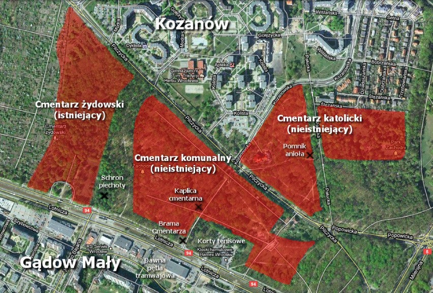 Poniemieckie cmentarze, których we Wrocławiu już nie ma