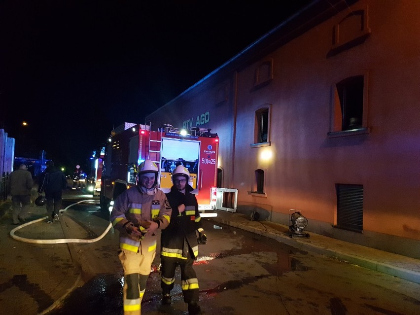 Pożar w Międzychodzie przy ulicy Mostowej (30 października...