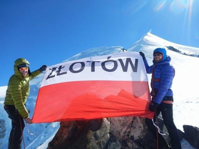 Złotowianin na Mont Blanc