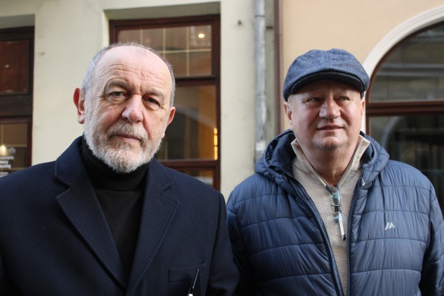 Od lewej: poseł Jan Mosiński i Sławomir Lasiecki, działacz PiS