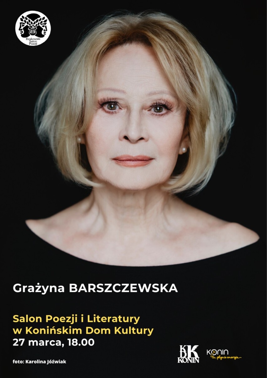 Grażyna Barszczewska będzie gościem salonu poezji  w Konińskim Domu Kultury