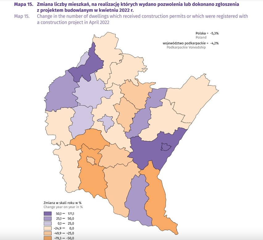 W pierwszych czterech miesiącach 2022 r. liczba mieszkań, na...