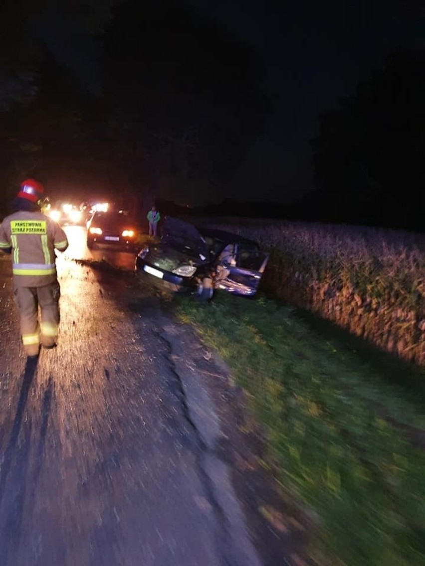 Do wypadku doszło około godziny 19. W Strzelcach (gmina...