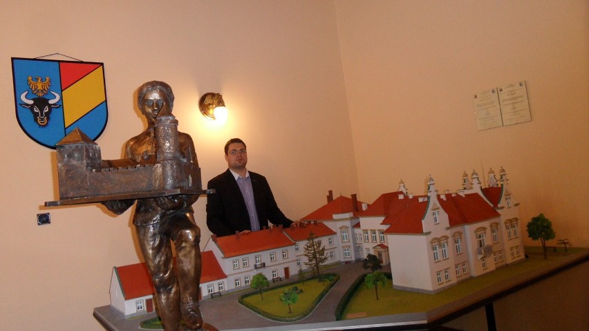 Jedna z 24 makiet.Przedstawia Pałac Habsburgów w Rajczy.