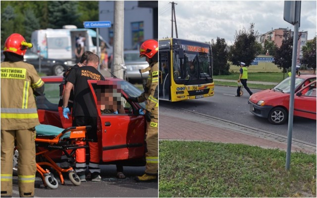 Wypadek na ulicy Polnej we Włocławku